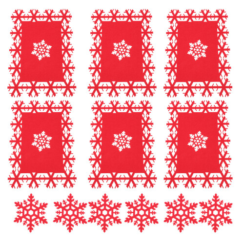 12Pcs Julmatta Bordmatta Fester 2