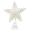 1Pc Silver Xmas Treetop Star Plastic Tree Decor with Light String 5