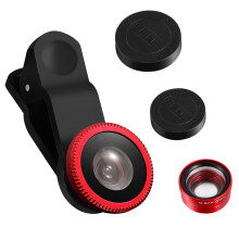 Set Telefonkameraobjektiv Fisheye Vidvinkel Makro