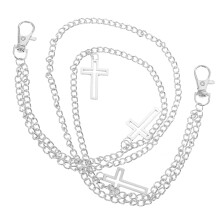 1 Styck Punk Franskedja Kroppsring Byxkedja (Silver)