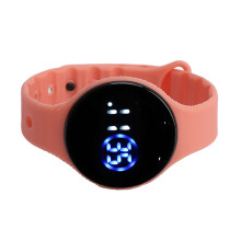 Children Digital Waterproof LED Watch with Silicone Band for Kids Light Pink
