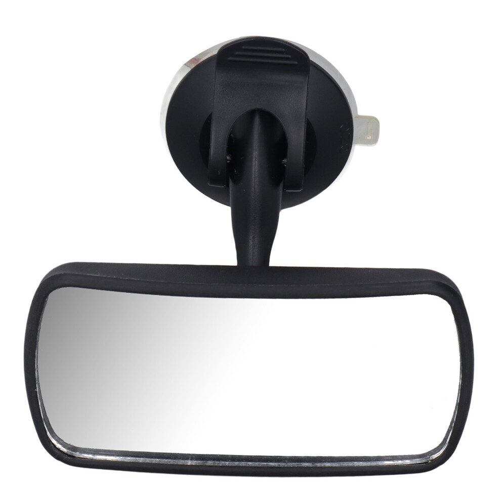 360 Adjustable Baby View Mirror With Shockproof Glass & Suction Cup, Black