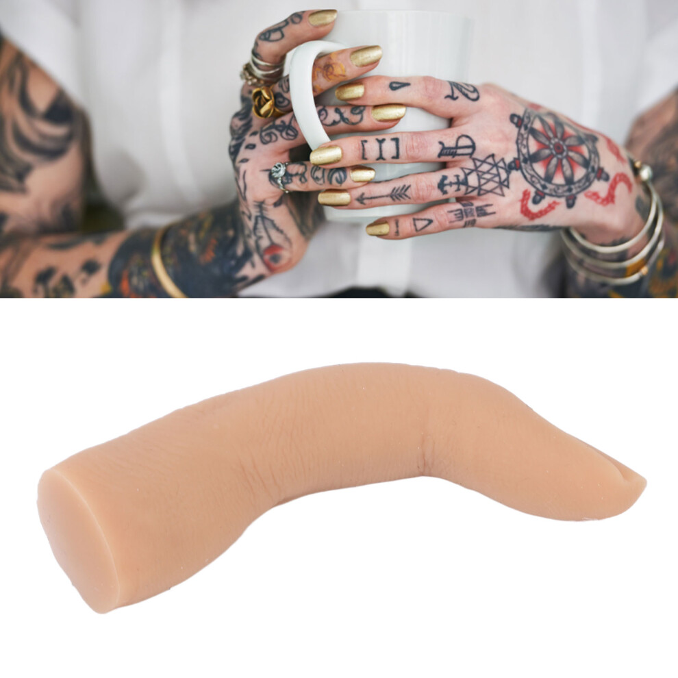 Tattoo Practice Finger Model Silicone Fake Nail Art Training Tool for Beginners