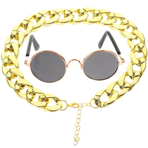 2Pièces Collier Lunettes Animaux Résistants En Couleurs 1