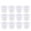 100Pcs Engångs Plast Portionsbehållare Transparent Med Lock 3