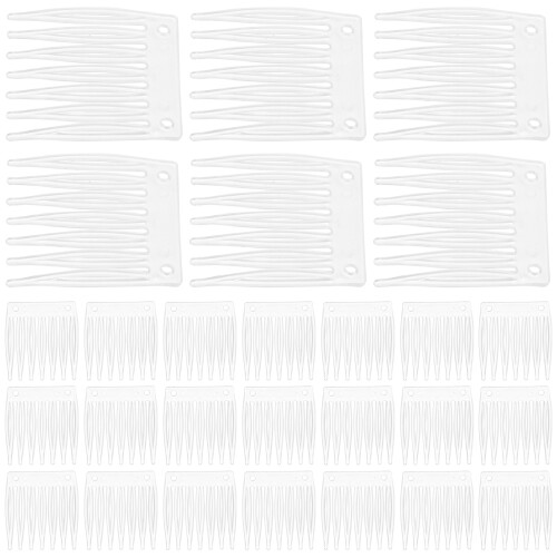 100Pcs Plast Peruk Tillbehör Käppar Kam Hätta ( )