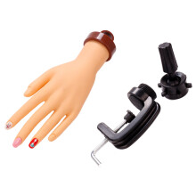 Nail Art Tåg Handmodell Falsk Hand Med Fästebracket