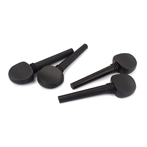 Black Cello Pegs Set Natural Material Durable Tuning Accessories