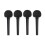 Black Cello Pegs Set Natural Material Durable Tuning Accessories 6