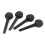 Black Cello Pegs Set Natural Material Durable Tuning Accessories 4