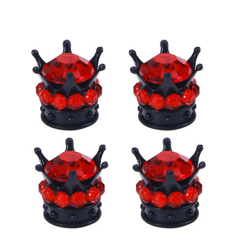 4Pcs Kroppformade Bil, Motorcykel, Däcklock (Svart )