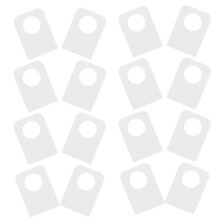 200 Pcs Hänglappar: Självhäftande Med 12 Mm Högel