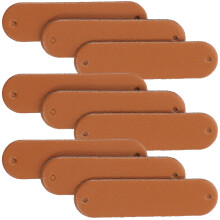 100Pcs Pu-Krochettaggar Handgjorda Stickningstillbehör Etiketter