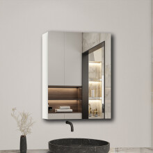 500x700mm Bathroom Cabinet Mirrored Door Wall Mounted Storage Cupboard White