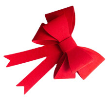Rote Große Schleife Bow Tie Für Vorhang Fest