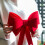 Rote Große Schleife Bow Tie Für Vorhang Fest 2