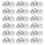 50Pcs Aluminum Tea Light Cup Candle Case Silver for DIY Crafts Storage 3