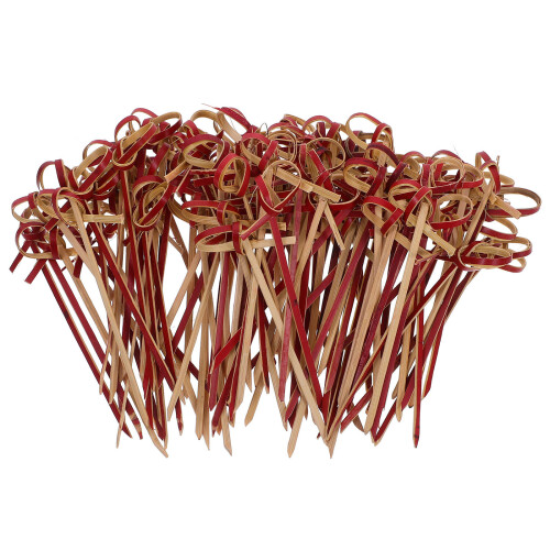 100Pcs Matpinnar Smörgåspinnar Bambupinnar Dessertätande