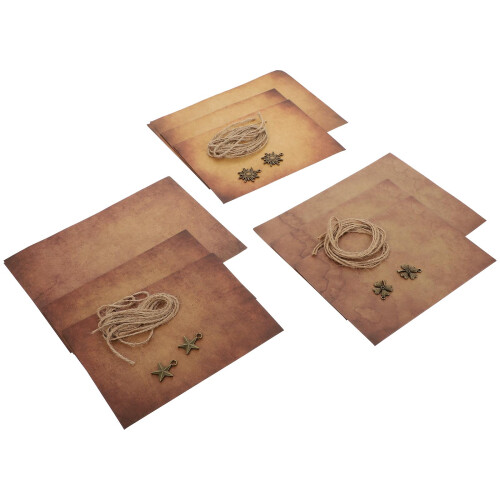 3 Set Retro Skrivpapper Och , Vintagemodell, välsignelsekuvert 1