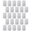 25Pcs Strong Silver Aluminum Dog Id Tags Custom Engraved Pet Tags 8