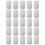 25Pcs Strong Silver Aluminum Dog Id Tags Custom Engraved Pet Tags 6