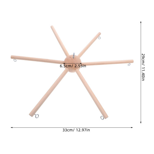 1 Set Ram – 6- Trävagnsmobil för Barnrum Décor 1