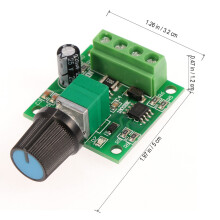 Lågspännings Dc 1,8 V 3 V 5 V 6 V 12 V 2 A Pwm Motorregulator
