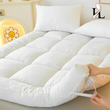 (Single) 10cm Hotel Quality Mattress Topper – 4 Inch Extra Thick, Soft & Bouncy Mattress Topper with elasticated straps . Single, Small Double