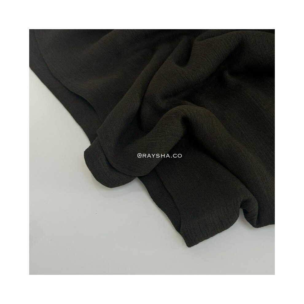 (Darkest green) Rayshaco rayon crinkle hijabs-image-OPC-PMNNFCG-NEW