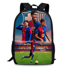 (Style7)Lamine Jamal Lionel Messi Fußball Star bedruckt große Kapazität Rucksack Student