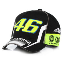 (Black)Gorra de béisbol Yamaha Vr46 informal de carreras de motocicletas deporte deportes de motor elegante sombrero