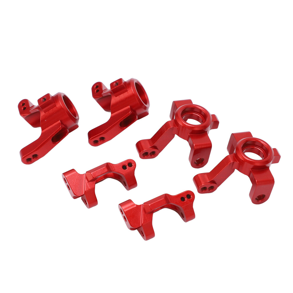 Aluminum Alloy Rc Steering Assembly Kit For 1/18 Teton Red 8771357293750