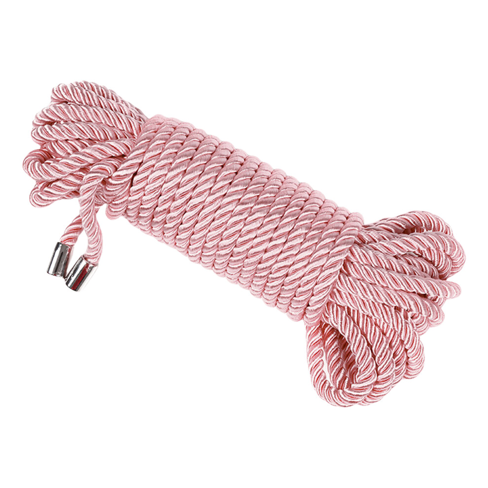 Soft Polyester Rope 7Mm Sturdy Polyester Cord For Craft-Pink 7732000157226