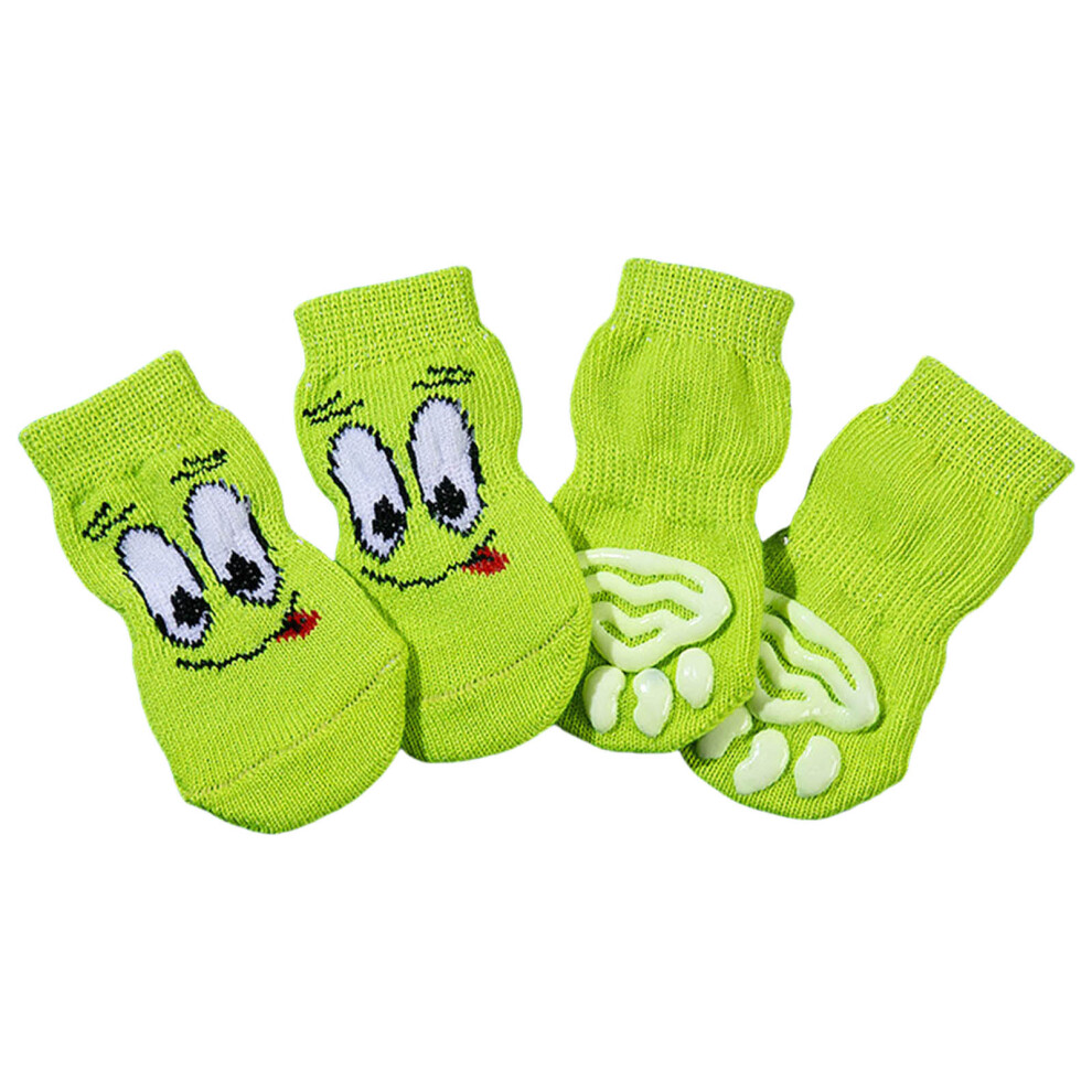 4pack Durability Dog Socks Thickened Paws Protectors Outdoor-M