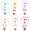 24Sets Kinderschmuck Set Ohrringe Ringe Armbänder 3