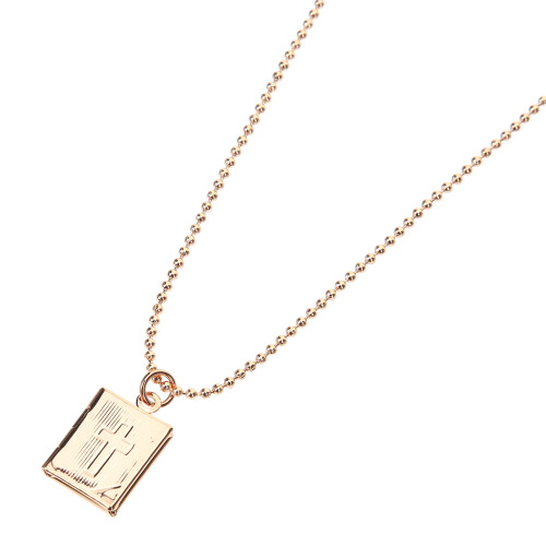 5Stk Rose Gold Medaillon Kette Mit Bild Damen Modeschmuck