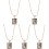 5Stk Rose Gold Medaillon Kette Mit Bild Damen Modeschmuck 4