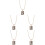 5Stk Rose Gold Medaillon Kette Mit Bild Damen Modeschmuck 8