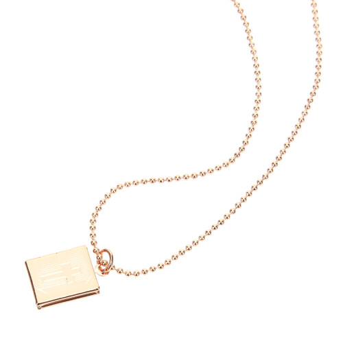 5Stk Rose Gold Medaillon Kette Mit Bild Damen Modeschmuck 2