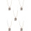 5Stk Rose Gold Medaillon Kette Mit Bild Damen Modeschmuck 10