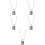 5Stk Rose Gold Medaillon Kette Mit Bild Damen Modeschmuck 9