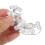 3Paare Modeschmuck Ohrclips Silber Mit Einzigartigem Perlen 11