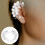 3Paare Modeschmuck Ohrclips Silber Mit Einzigartigem Perlen 9