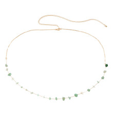 Summer Strand Bikini Buikketting Gouden Lichaamssieraad Met Kralen