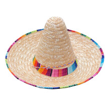 Fiest Hat Mini-Mexikaner-Sombrero-Hut, Stroh-Sombrero-Hut,-Khaki