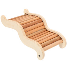 4Pcs Wear-Resistant Wood Hamster Cage Ladder Climbing Toy for Pets