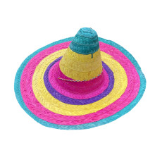 Stroh Sombrero Hut Mini Mexikaner Sombrero Hut-Gewöhnlich bunt