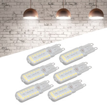 6pcs G9 LED Bulbs 7W Dimmable 360 Natural White 220-240V Wall Cabinet Lamp