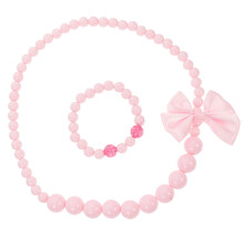 Girls Collar De Con De Moño Para Niños ( Rosa)