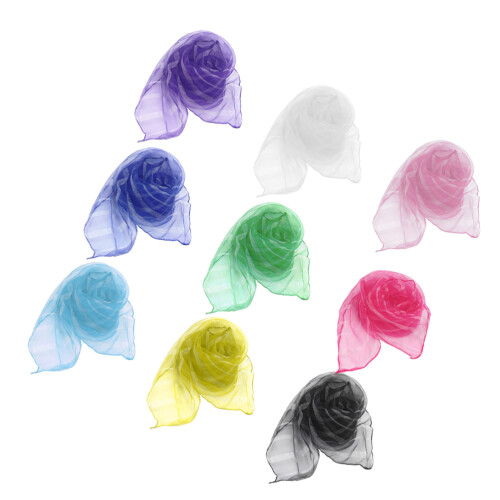 20 Unidades Pañuelo Niño Nailon Colores Para Guardería